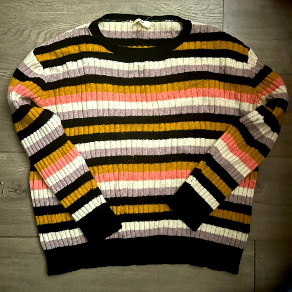 Women’s medium colorful striped sweater